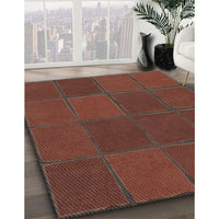 Patterned Rust Pink Novelty Rug, pat631