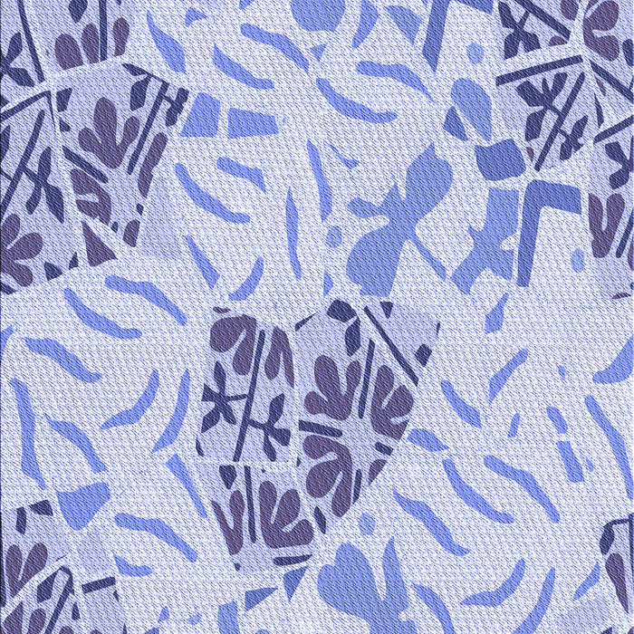 Patterned Blue Rug, pat632blu