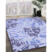 Patterned Blue Rug, pat632blu