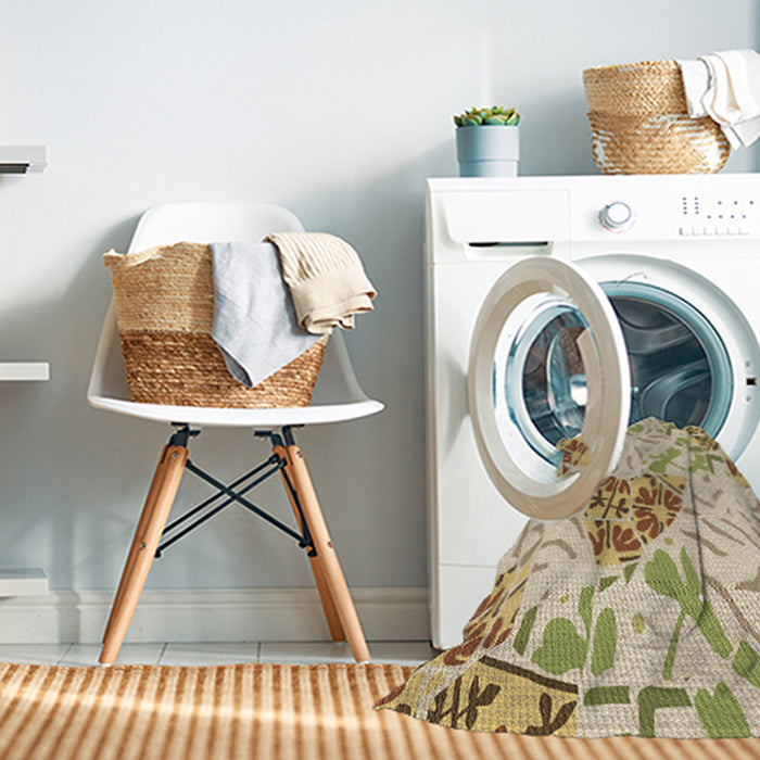 Machine Washable Transitional Copper Brown Rug in a Washing Machine, wshpat632brn