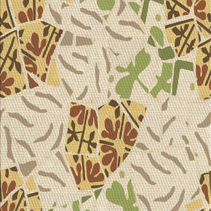 Patterned Copper Brown Rug, pat632brn