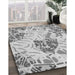 Patterned Gray Rug in Family Room, pat632gry