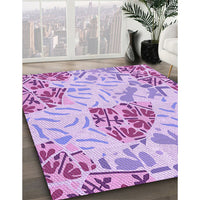 Patterned Blossom Pink Rug, pat632pur