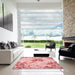 Machine Washable Transitional Orange Rug in a Kitchen, wshpat632rd