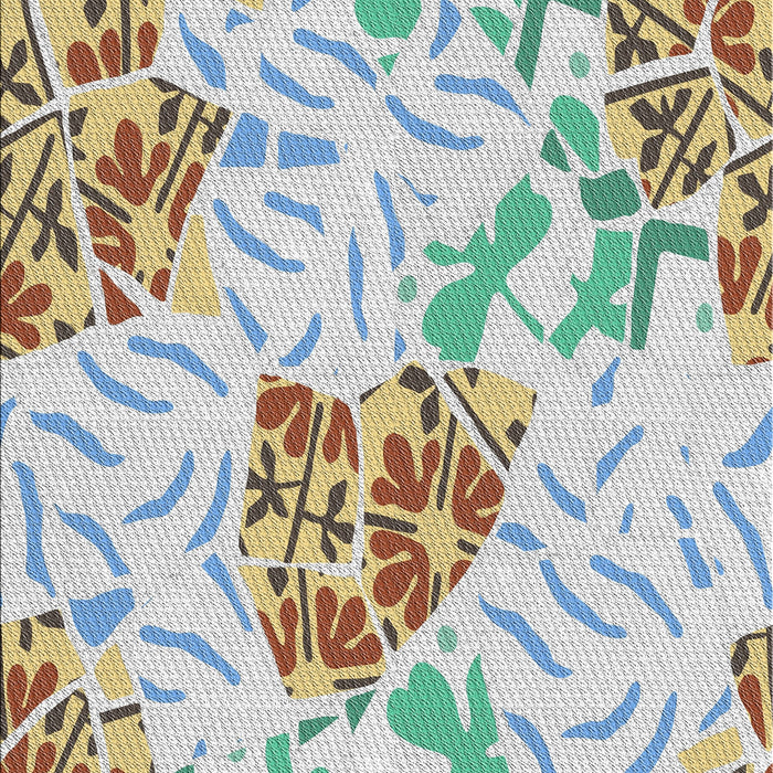 Patterned Army Brown Novelty Rug, pat632