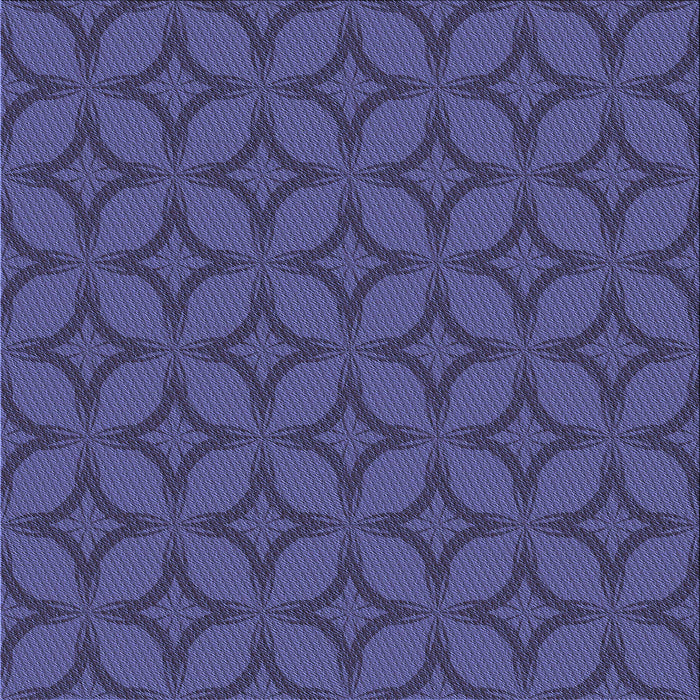 Round Patterned Dark Slate Blue Purple Rug, pat633blu