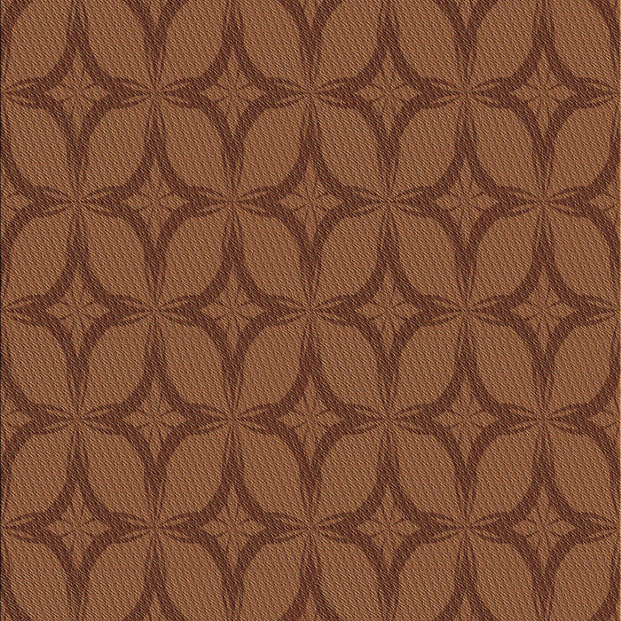 Patterned Saffron Red Rug, pat633brn