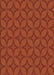 Patterned Orange Red Orange Rug, pat633org