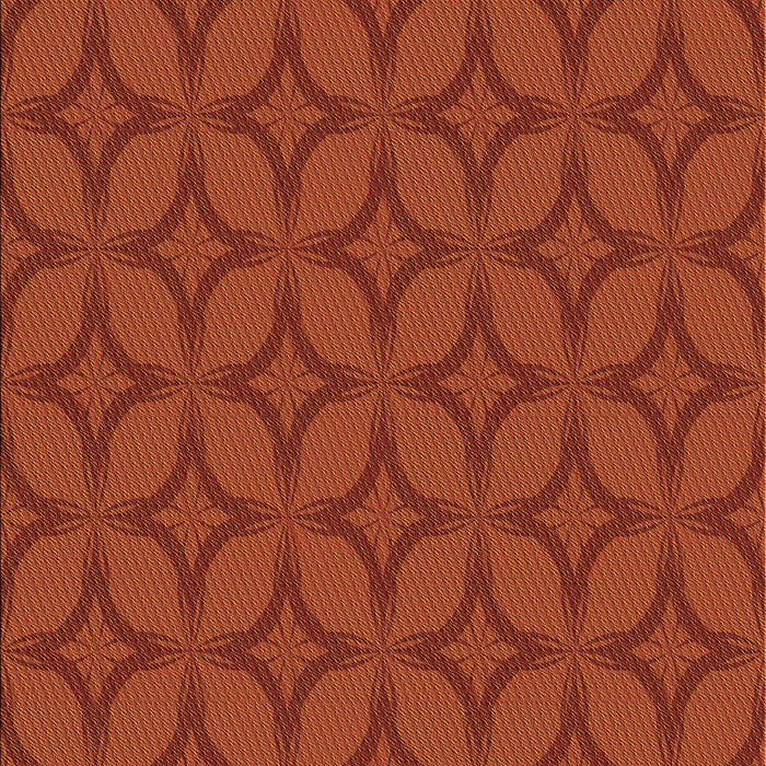 Patterned Orange Red Orange Rug, pat633org