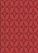 Patterned Red Rug, pat633rd