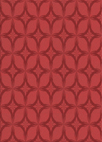 Machine Washable Transitional Red Rug, wshpat633rd