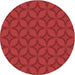 Square Patterned Red Rug, pat633rd