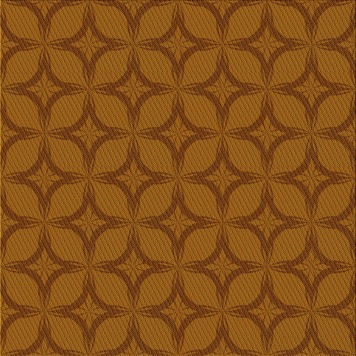 Round Machine Washable Transitional Orange Rug, wshpat633yw