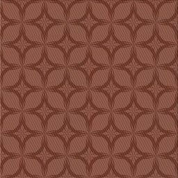 Sideview of Machine Washable Transitional Saffron Red Rug, wshpat633