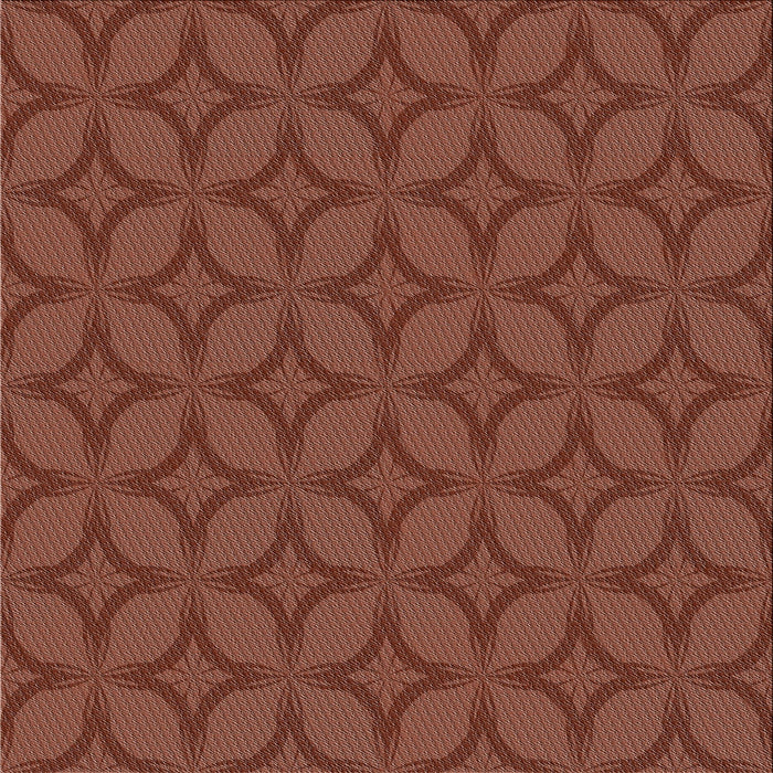 Square Patterned Saffron Red Novelty Rug, pat633