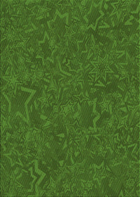 Machine Washable Transitional Dark Lime Green Rug, wshpat634grn