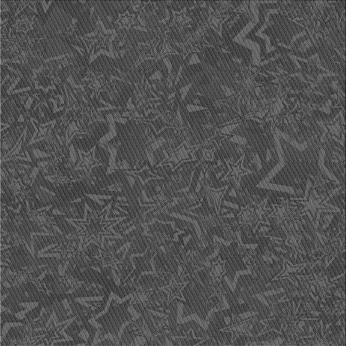 Round Patterned Dark Gray Black Rug, pat634gry