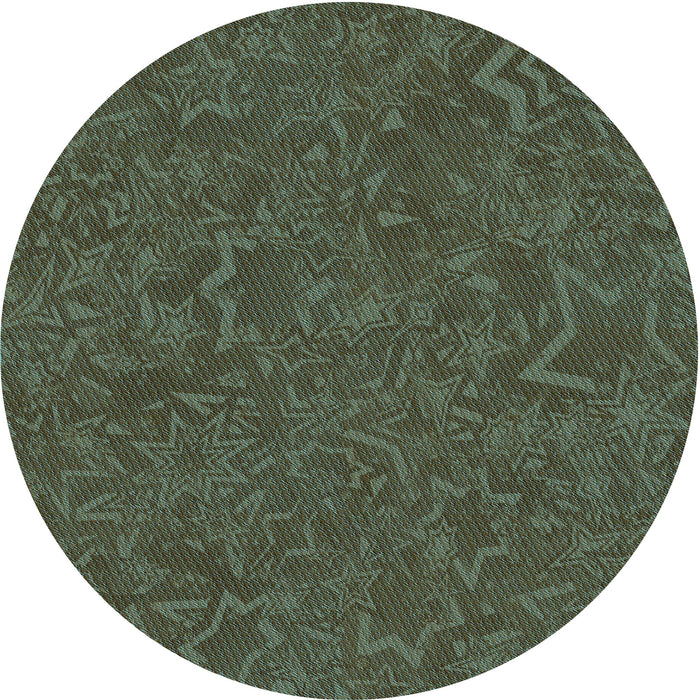 Square Machine Washable Transitional Hazel Green Rug in a Living Room, wshpat634lblu