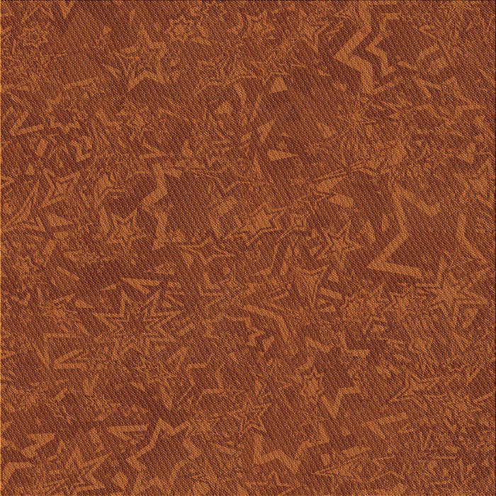 Round Patterned Orange Red Orange Rug, pat634org