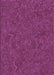 Machine Washable Transitional Neon Pink Rug, wshpat634pur