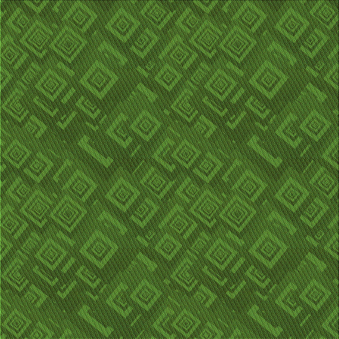 Round Patterned Dark Lime Green Rug, pat635grn