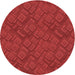 Square Machine Washable Transitional Red Rug in a Living Room, wshpat635rd