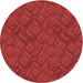 Square Patterned Red Rug, pat635rd