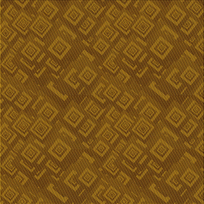 Round Patterned Saddle Brown Rug, pat635yw