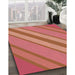 Machine Washable Transitional Red Rug in a Family Room, wshpat636brn