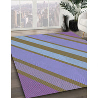 Patterned Columbia Blue Rug, pat636lblu