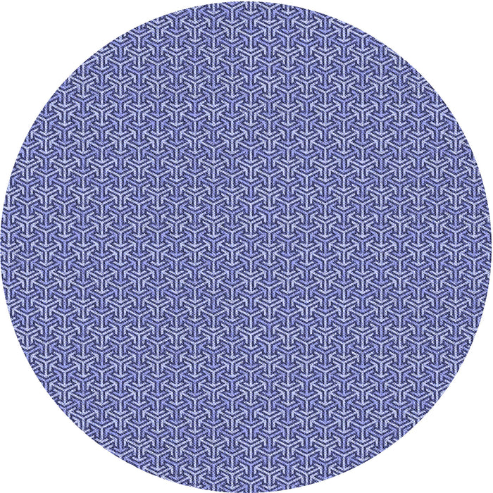 Square Patterned Jeans Blue Rug, pat637blu