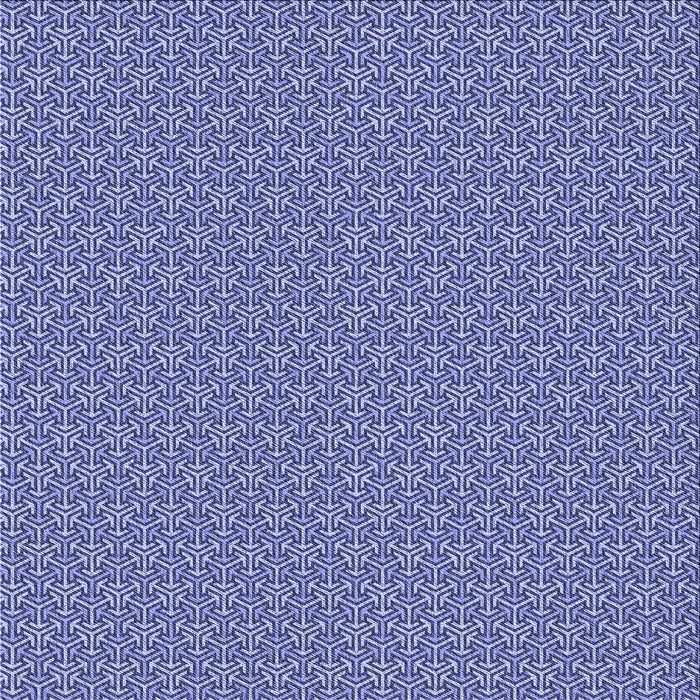 Round Patterned Jeans Blue Rug, pat637blu