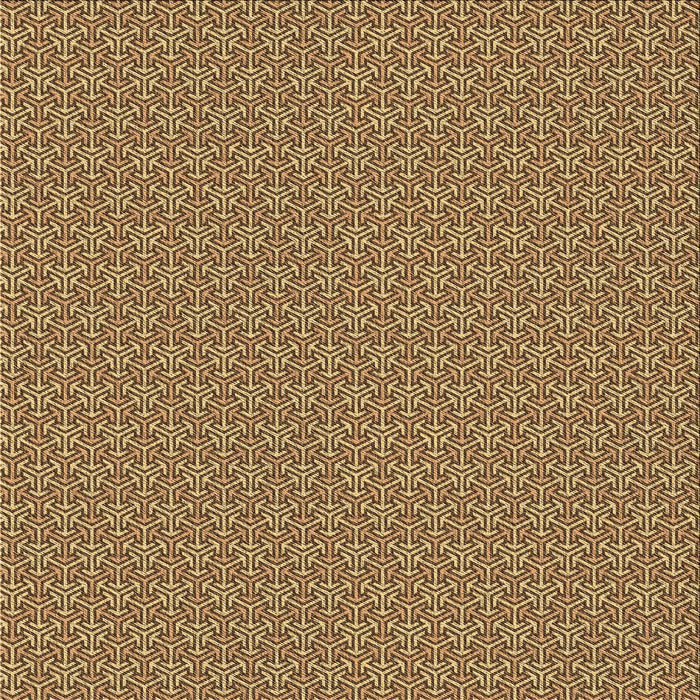 Round Patterned Orange Rug, pat637brn