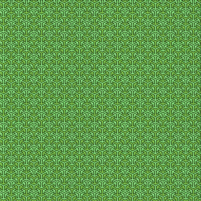 Round Patterned Green Rug, pat637grn