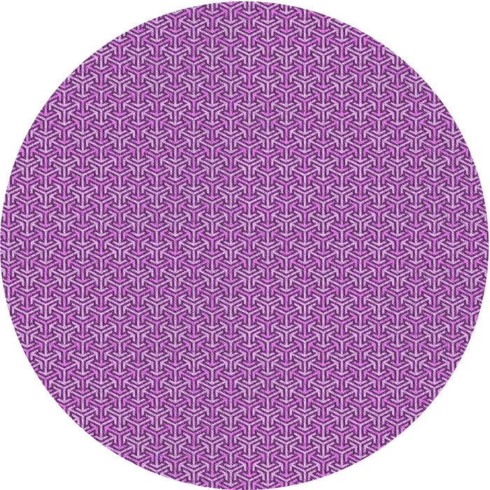 Square Patterned Dark Magenta Purple Rug, pat637pur