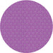 Square Patterned Dark Magenta Purple Rug, pat637pur