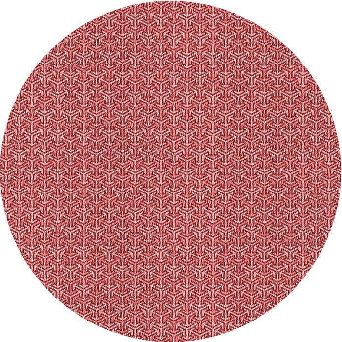 Square Machine Washable Transitional Light Coral Pink Rug in a Living Room, wshpat637rd