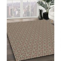 Machine Washable Transitional Dark Brown Rug in a Family Room, wshpat637