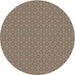 Sideview of Patterned Dark Brown Novelty Rug, pat637