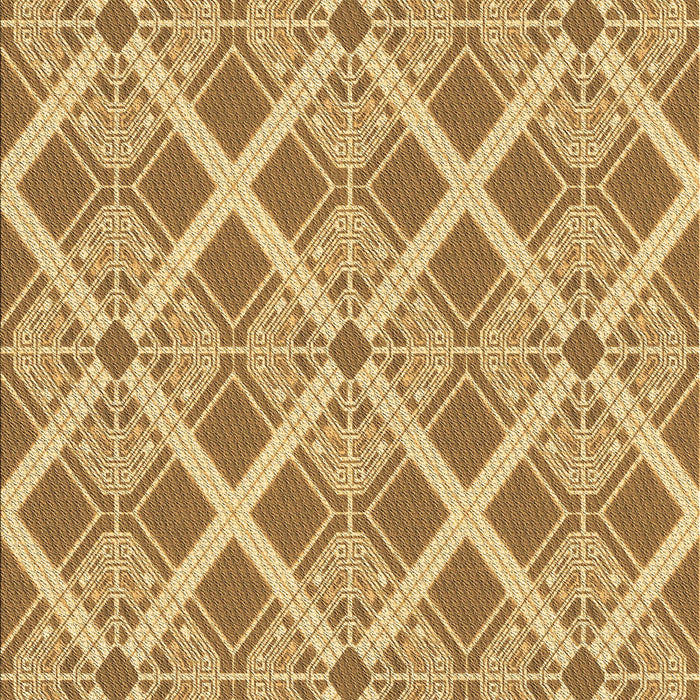 Patterned Dark Bisque Brown Rug, pat638brn