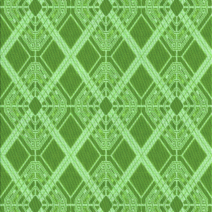 Patterned Emerald Green Rug, pat638grn