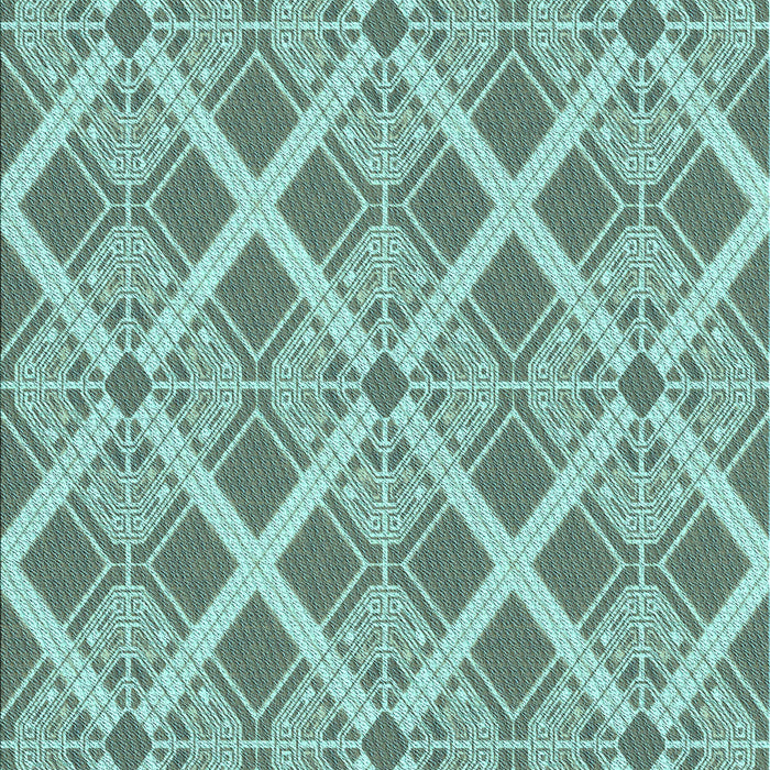 Patterned Tiffany Blue Rug, pat638lblu