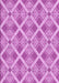 Machine Washable Transitional Violet Purple Rug, wshpat638pur