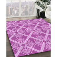 Patterned Violet Purple Rug, pat638pur