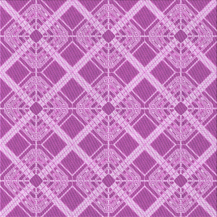 Round Patterned Violet Purple Rug, pat638pur