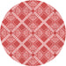 Square Patterned Pastel Pink Rug, pat638rd