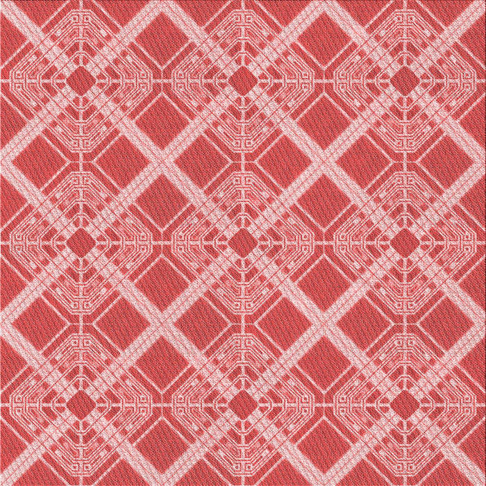 Round Patterned Pastel Pink Rug, pat638rd