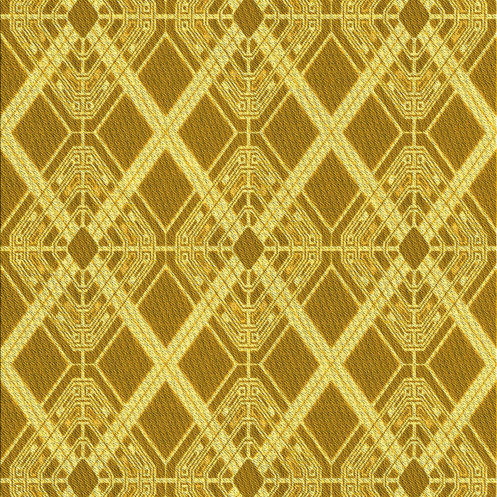 Machine Washable Transitional Bright Gold Yellow Rug, wshpat638yw