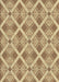 Machine Washable Transitional Brown Gold Rug, wshpat638