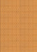 Patterned Neon Orange Rug, pat639org